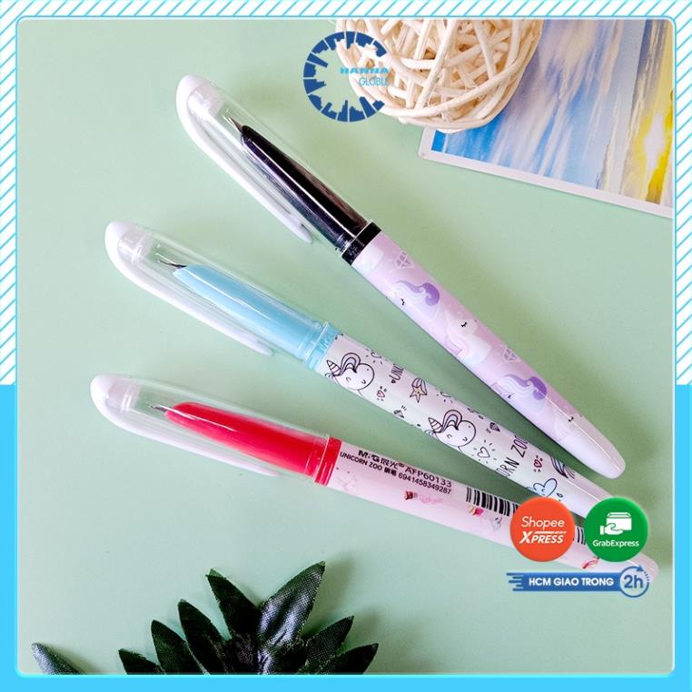 Bút máy kim tinh ngòi trơn Unicorn in hình họa tiết dễ thương M&G APF60133 -6941458349287
