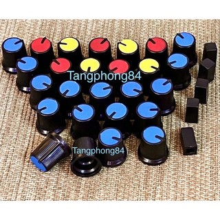 Nút ampli đủ màu ,lổ tròn - giá 45k 1 bộ 26 nút và 5 nút nhấn