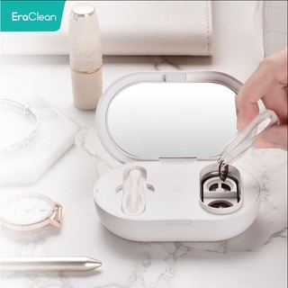 Eraclean Contact Lens Hộp làm sạch siêu âm Rung tần số cao Khử trùng di động có thể sạc lại