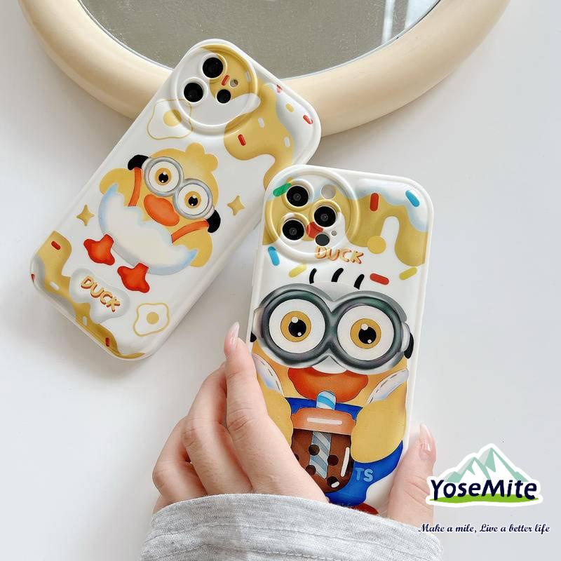 Ốp lưng điện thoại hình Minions dễ thương cho iPhone 14 12 13 11 Pro Max 6 6s 7 8 Plus X Xs Max XR TPU