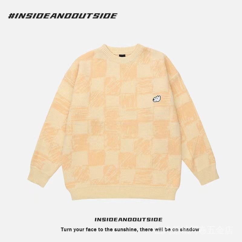 Áo Sweater Dệt Kim Dáng Rộng Thêu Họa Tiết Hoạt Hình Phong Cách Nhật Bản Thời Trang Thu Đông Cho Cặp Đôi