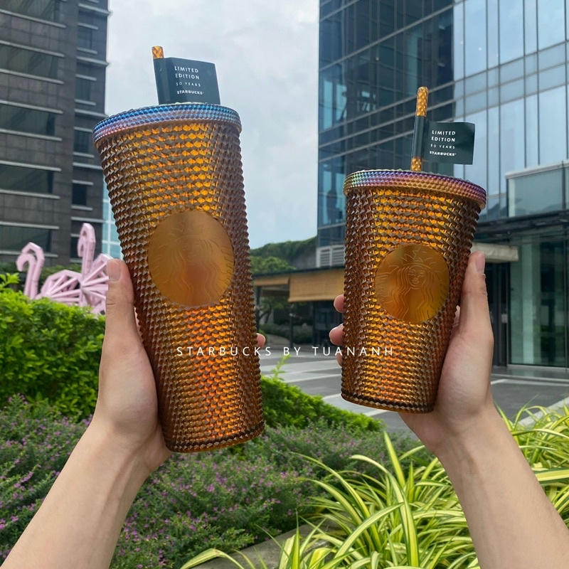 [Chính hãng] Ly Starbucks Studded Honeycomb 50 Years Limited Edition