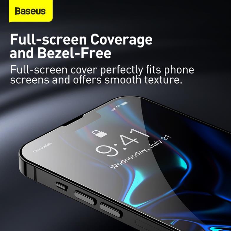 Kính Cường Lực Gốm Sứ Baseus Full Kính Trong Suốt Như Pha Lê Cho Điện Thoại 13 Pro Max 0.3mm_TOPBUY24HMall