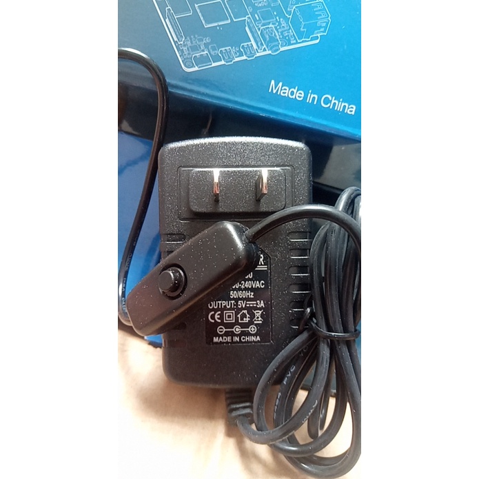 Bộ chuyển đổi nguồn Raspberry Pi 4 Model B cáp Type-C 5V 3A với công tắc BẬT TẮT cho Raspberry Pi 4 Model B