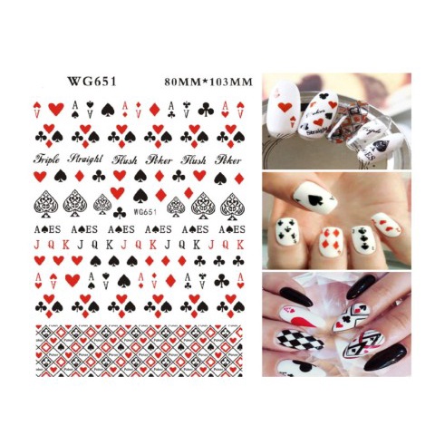 Sticker Lá Bài nhiều mẫu
