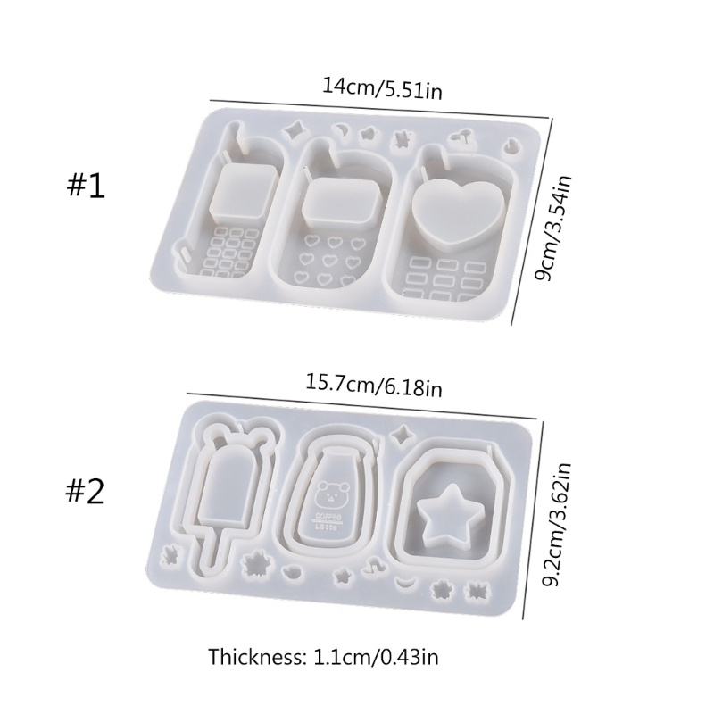 Khuôn Silicone Làm Bình Lắc Bằng Resin