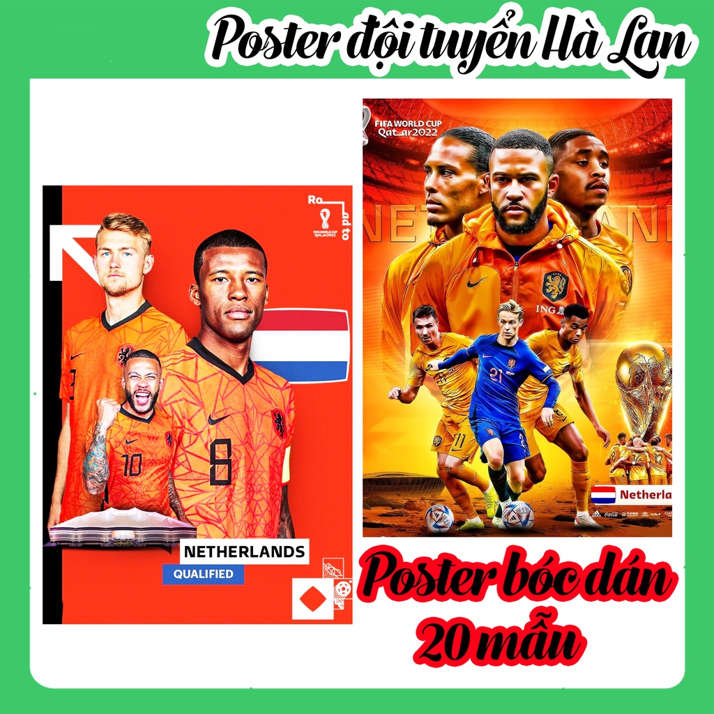 Poster Đội Tuyển Hà Lan, Ảnh Dán Tường Đội Tuyển Hà Lan Cực Đẹp, Poster Bóng Đá Có In Theo Yêu Cầu
