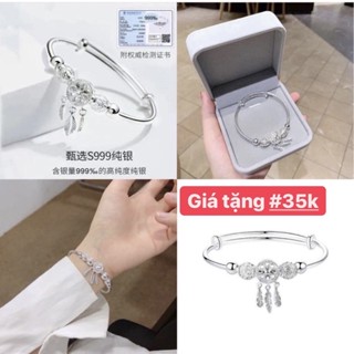 Vòng Tay Lắc Tay Pan Bạc 999 G413