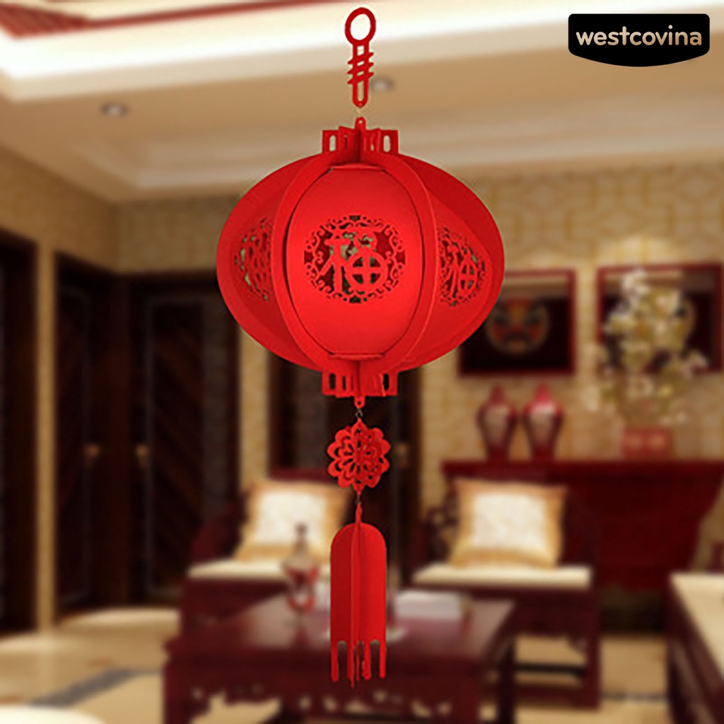 [Hot]☃Lồng Đèn Không Dệt Treo Trang Trí Năm Mới