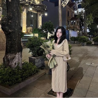 Váy Len Suông Cổ Bèo