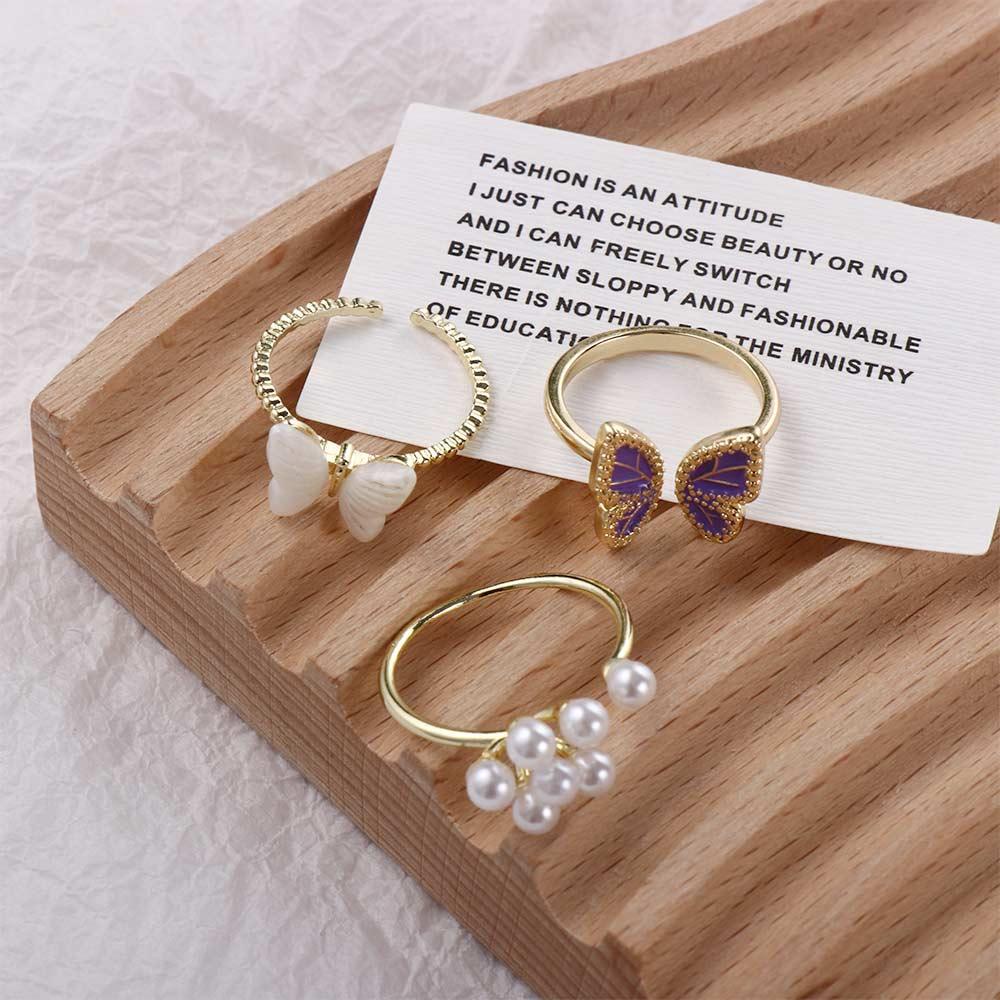 Nhẫn Hở Hình Bướm Thời Trang Dành Cho Nữ