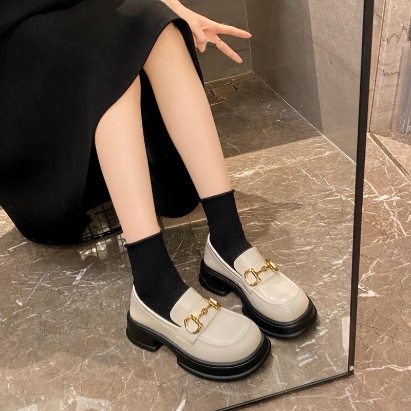 Giày da xích đế móc câu chất da mềm