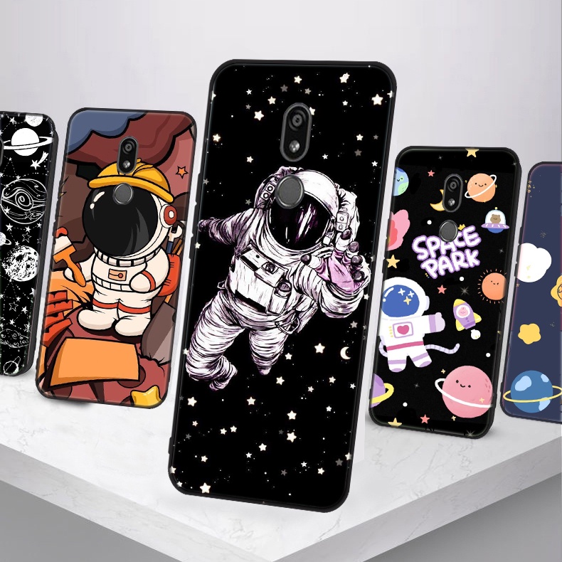 Ốp Điện Thoại tpu Dẻo Họa Tiết Hoạt Hình Phi Hành Gia Dễ Thương Cho lg k40 x4 2019 k12 plus