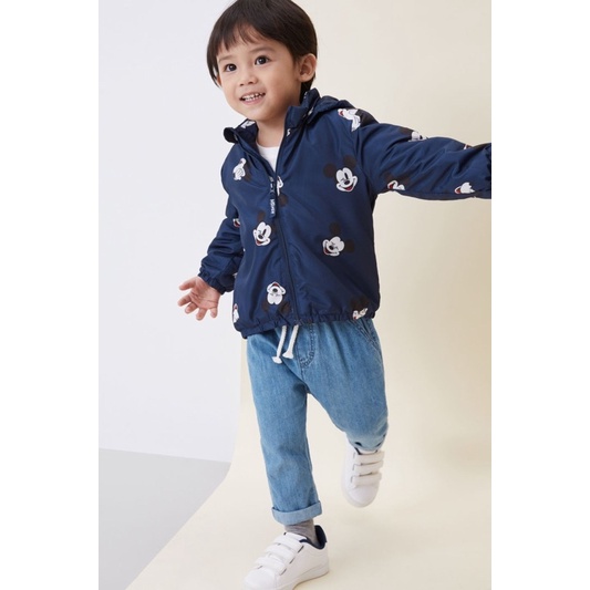 Áo khoác có mũ hoạ tiết mickey xinh xắn cho bé trai săn sale China sz 12-18m