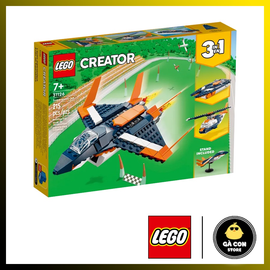 LEGO Creator 31126 Máy Bay Phản Lực Siêu Thanh ( Hàng có sẵn )