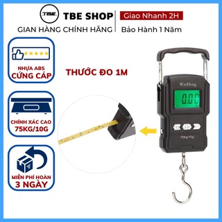 Cân Treo Điện Tử Mini 75kg WH A22 Chính Hãng Có Thước Đo 1m ( Bảo Hành 1 Năm ) TBE Shop