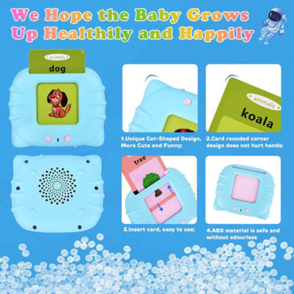 CHOOKEY Thẻ Âm Thanh Điện Tử Có Đèn Flash Cho Bé Học Mẫu Giáo