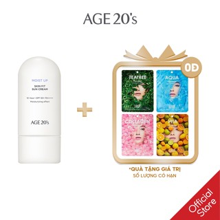 Kem Chống Nắng 13h - 3 Màng Lọc - Không Mùi - Không Nâng Tone Dưỡng Ẩm Lâu Trôi AGE 20’s Mois Up Skin Fit Sun Cream 60ml