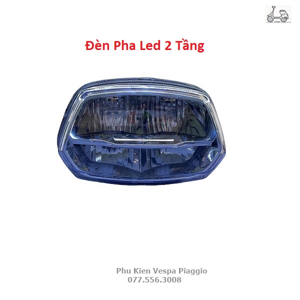 Bộ Đèn Pha Led 2 Tầng Đèn Hậu Led Cho Vespa Sprint Mẫu 2022