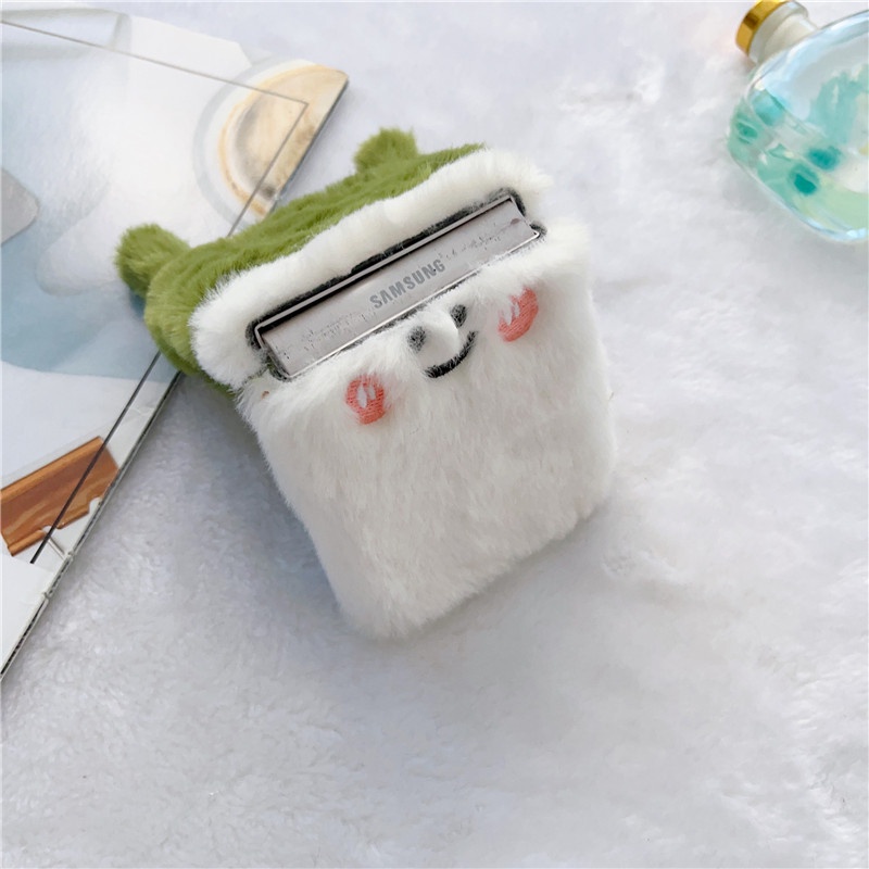 Ốp Điện Thoại Lông Xù Kiểu Hoạt Hình Đáng Yêu Chống Sốc Cho Samsung Galaxy Z Flip 4 3 5G Samsung Z Flip3 Flip4