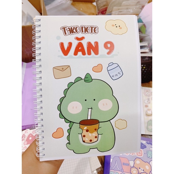 Sổ tay takenote Văn 9 lò xo, binder