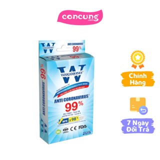 Khẩu trang y tế Wakamono dành cho người lớn 17.5 x 9.5 cm (10 cái/hộp)