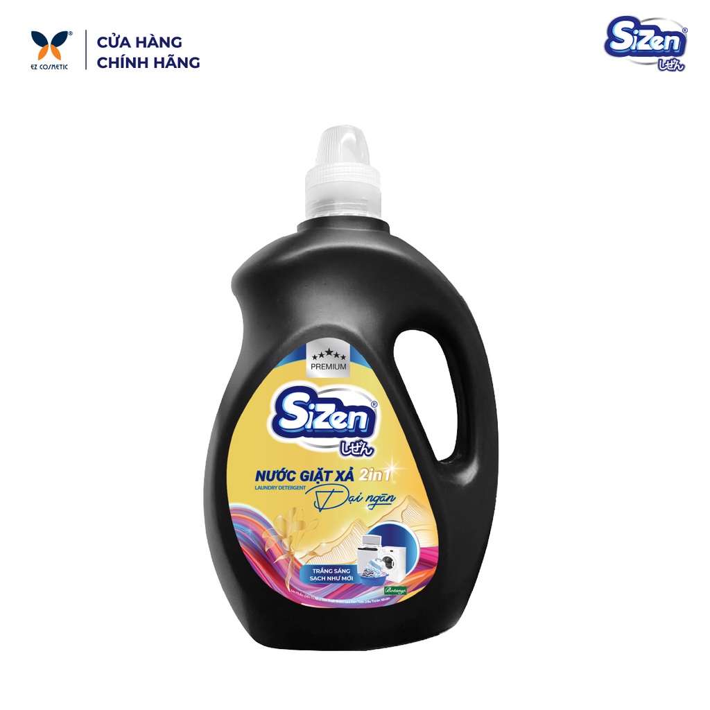 Nước Giặt Xả SIZEN 2in1 3.6KG 365MAX_Đại Ngàn - Trắng Sáng, Sạch Khuẩn, Khử Mùi Hôi