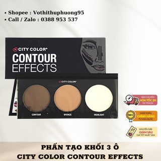 Phấn tạo khối 3 ô City Color Contour Effects Palette