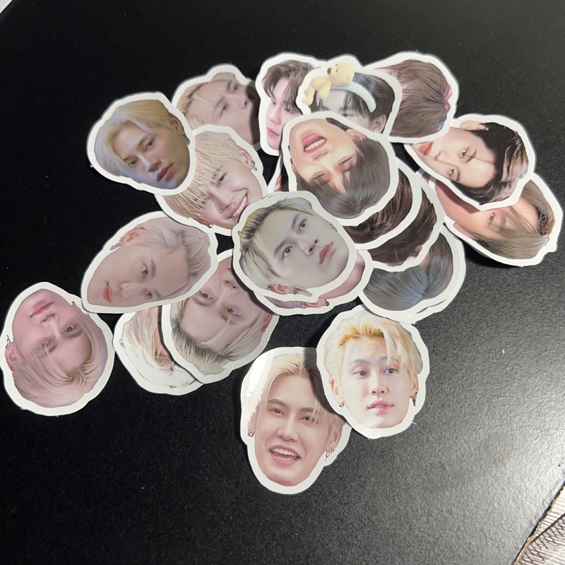 SET 10 stickers BounPrem đầu giấy & pvc cán bóng, kim tuyến, Hologram siêu cute