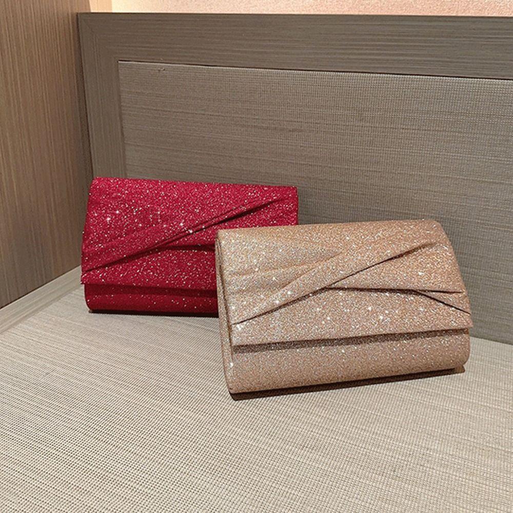 PINEVN Túi Xách Dây Xích Đeo Vai Chất Lụa Thiết Kế Thanh Lịch