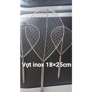 Vợt Cá inox xịn lớn 19×23cm , vợt vớt cá vợt xúc cá bắt cá fishing