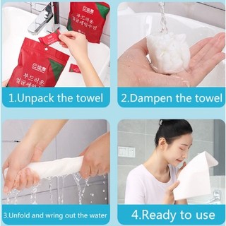 【COMBO 3 BỊCH】 KHĂN TẮM NÉN DU LỊCH【70cmX40cm】ĐA NĂNG