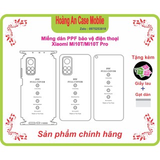 Miếng dán ppf bảo vệ điện thoại xiaomi mi 10t/ mi 10t pro