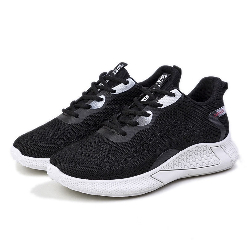 Giày Thể Thao Phối Lưới Thoáng Khí Thời Trang Hàn Quốc Cho Nữ