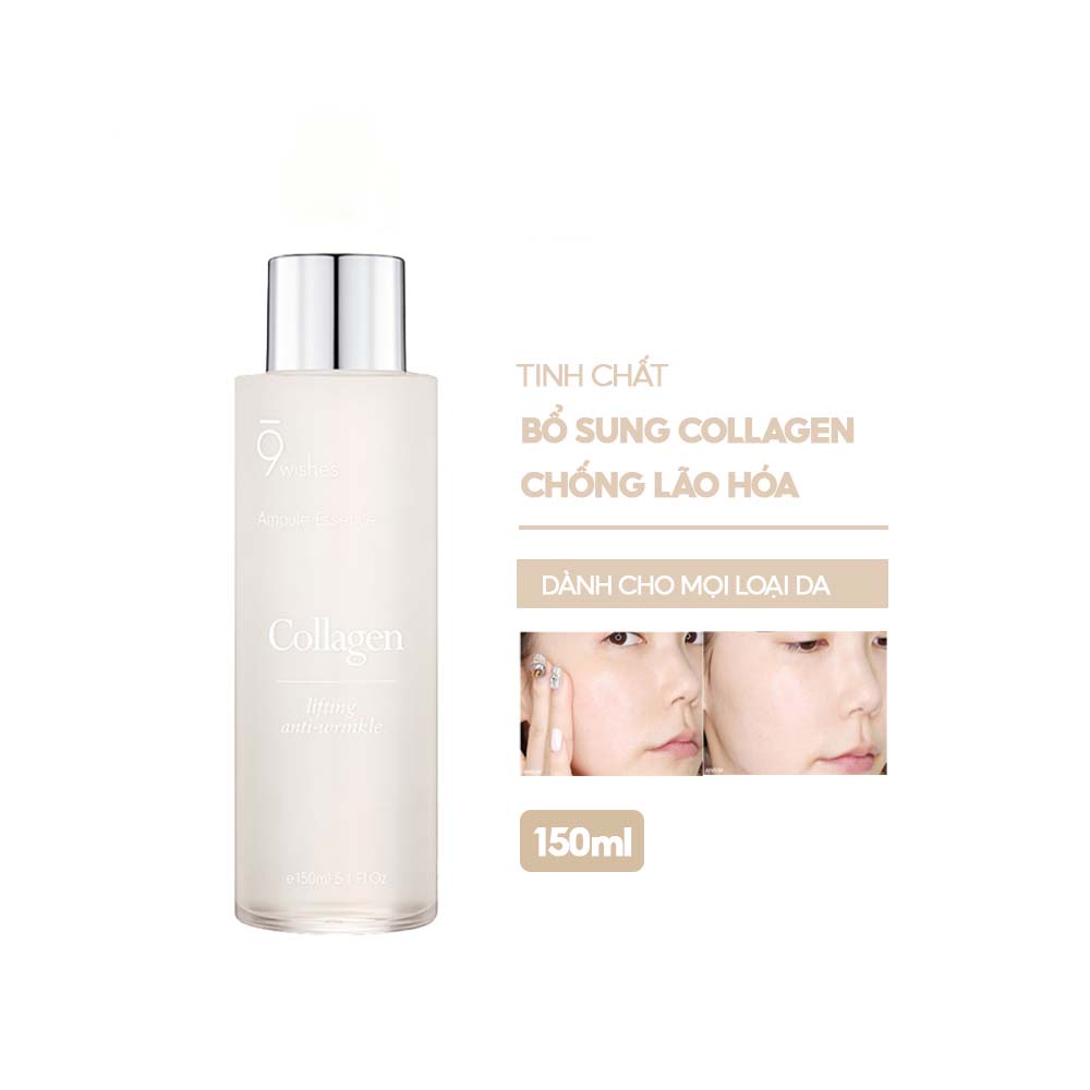Tinh Chất Bổ Sung Collagen, Chống Lão Hóa 9 Wishes Collagen Lifting Anti-wrinkle Ampule Essence 150ml