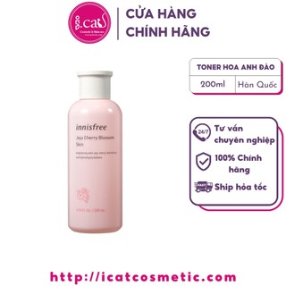 Nước cân bằng dưỡng ẩm sáng da từ hoa anh đào đảo Jeju innisfree Cherry Blossom Skin 200ml