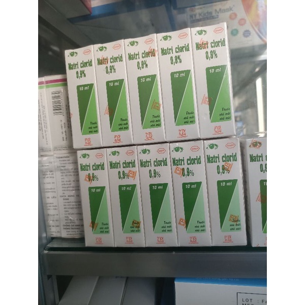Nước muối sinh lý Nacl 0,9% chai 10ml