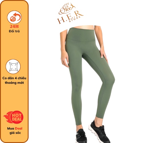 Quần dài LULU tập Yoga, Gym cao cấp vải co giãn 4 chiều Q2005 - DL031