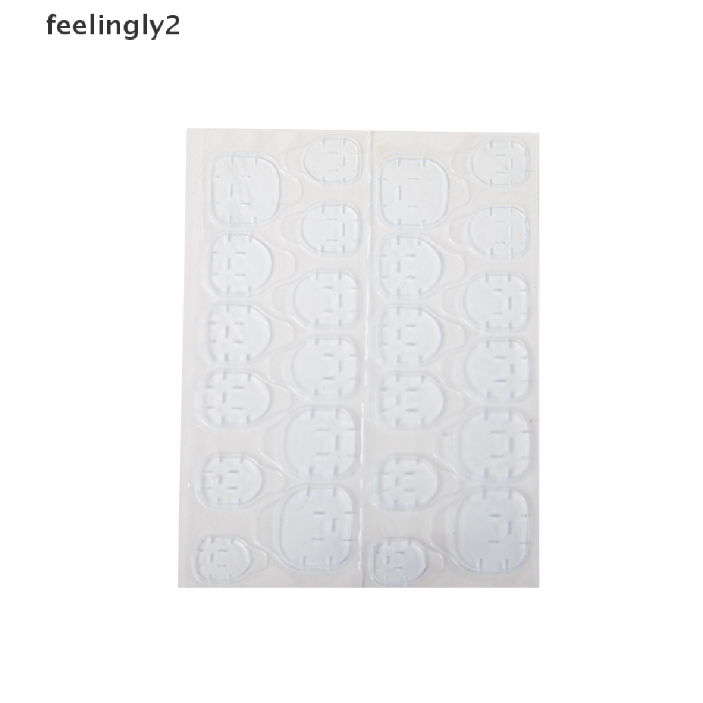 1 / 10 Miếng Dán Nối Dài Móng Hai Mặt Trong Suốt Tự Dính