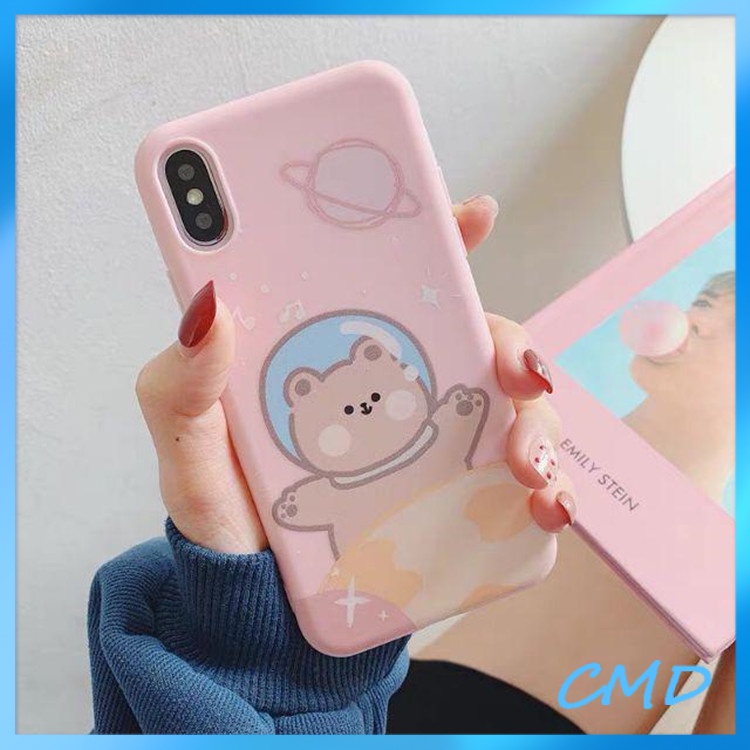 Ốp Điện Thoại Hình Gấu Vũ Trụ Cho iPhone 6/6plus/6s/6splus/7/7plus/8/8plus/x/xs/xr/xsmax/11/12/13/pro/max/plus/promax/-0406
