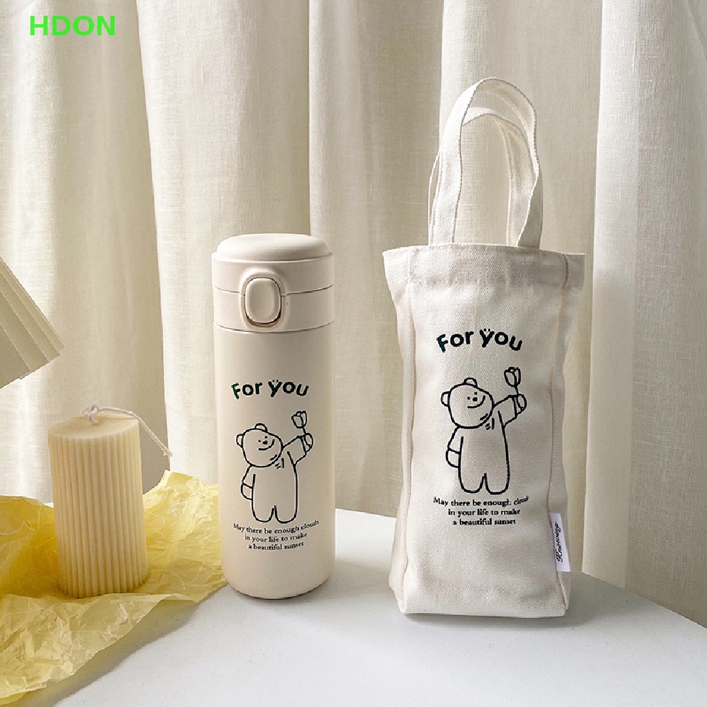 Bình Nước Giữ Nhiệt Dung Tích Lớn Chống Tràn Phong Cách Hàn Quốc