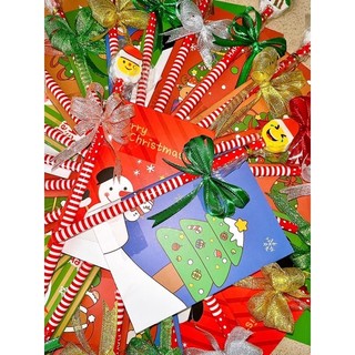 Set quà Noel - sổ và bút cột nơ