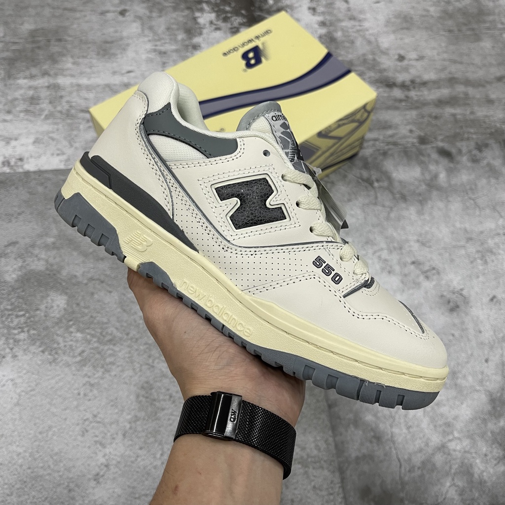Giày Sneaker NB550 Xám Trắng, chất lượng cao