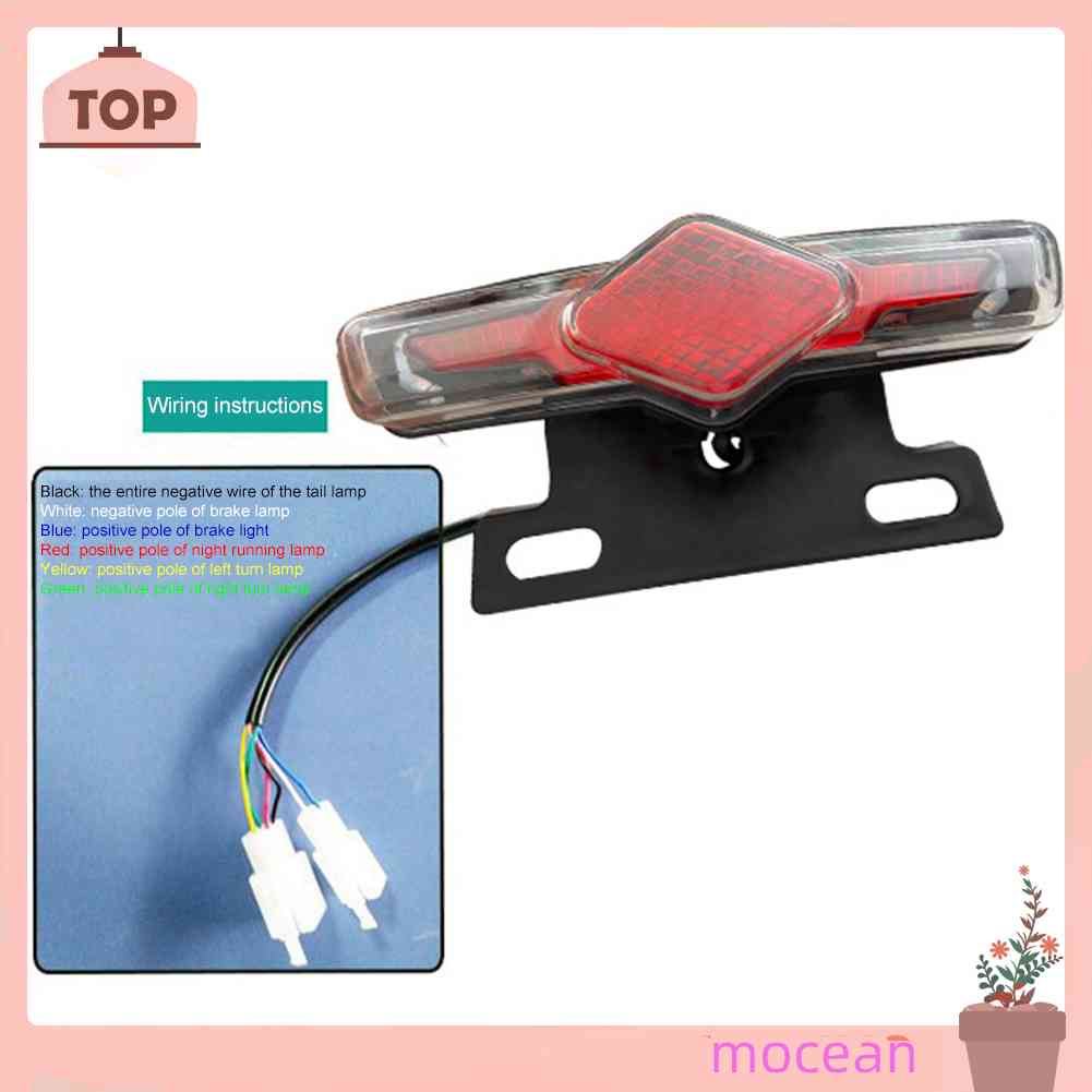 Đèn LED Xi Nhan 36-60V Chống Thấm Nước Gắn Đuôi Xe Đạp Điện