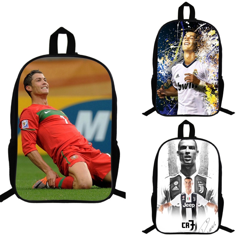 Ba Lô Đi Học In Hình Ronaldo Nhiều Màu Sắc