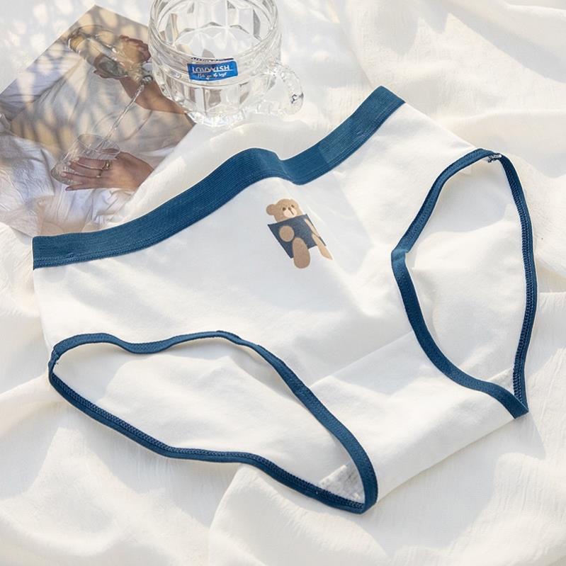 Quần Lót Nữ Cotton Gấu Nâu Softie -  Ngang Eo Thời Trang Dễ Thương 125