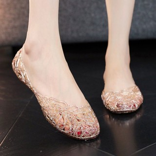 Giày Búp Bê Nhựa Thời Trang Nữ