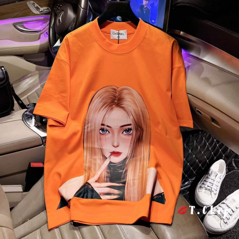 Áo phông cô gái tóc vàng hàng QCL1