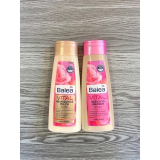 Bộ đôi sữa rửa mặt& nước hoa hồng balea