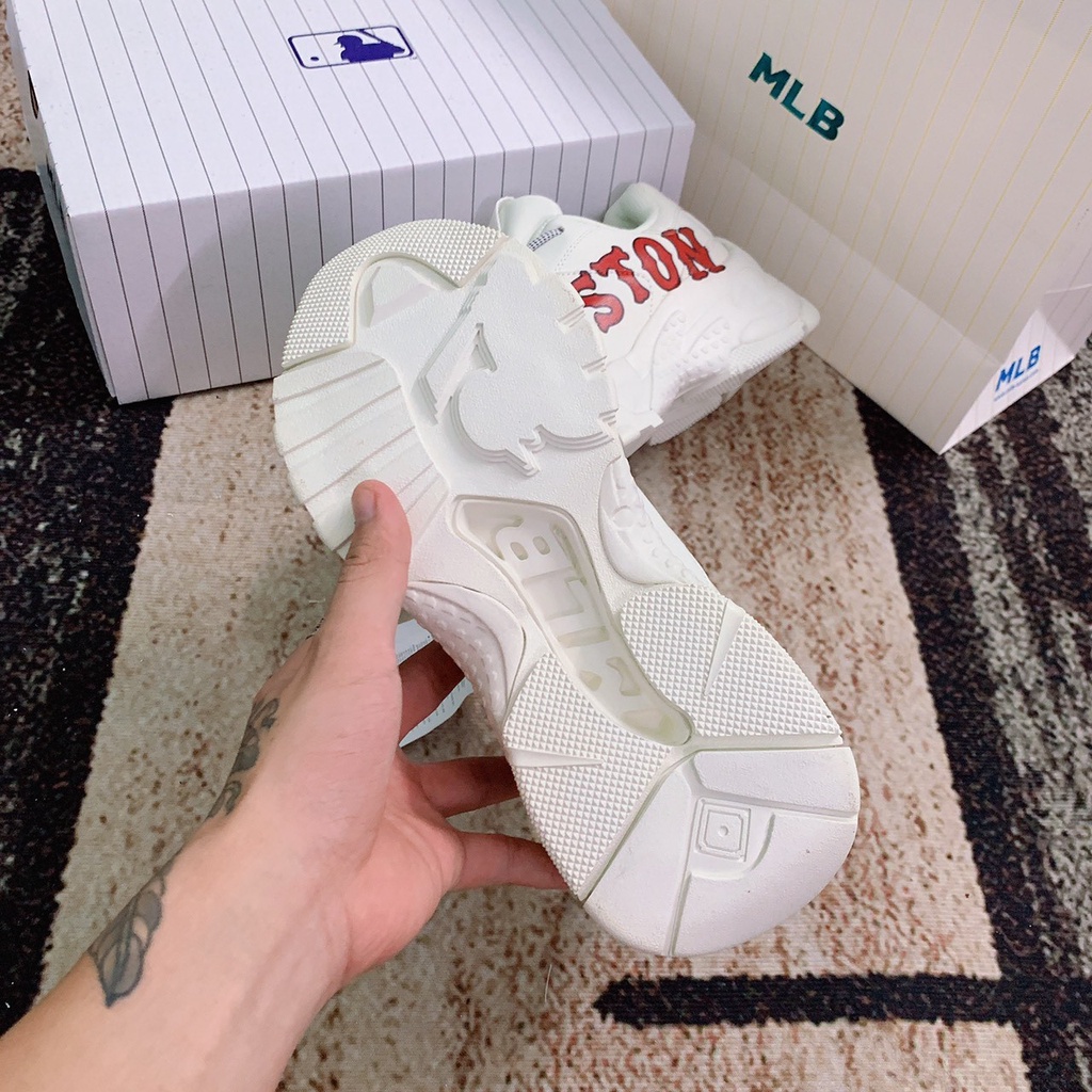 Giày MLB Boston Big Ball Chunky Nam-Nữ 1:1, Giày Thể Thao Tăng Chiều Cao MLB Boston Siêu HOT